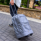 Grey Leather Carry-On Roller Bag (Only 150 Made)