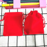 100 Pcs/Lot 5x7 7x9 9x12 10x16cm Coloful Velvet Gift Bags&small Pouches Jewelry Package Bags Velvet Drawstring Packaging Bags
