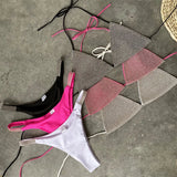 Shiny Jewelled Sequins Diamond Bikini Women Swimsuit Female Swimwear Two Pieces Bikini Set Mini Micro Bathing Suit Swim Lady