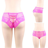 Big Size High Waist Womans Briefs Lingerie Perspective Floral Lace Strappy Panty Embroidery Dot Hot Underwear Women Sexy Panties