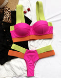 Leopard High Waist Bikini Push Up Bra Cup Bikinis 2026 Women Swimsuit Female Swimwear Two Piece Bikini Set High Cut Bathing Suit
