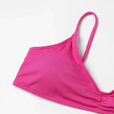 ZTVitality Ribbed Sexy Bikini Set 2023 New Arrival Padded Bra Push Up Swimsuit Women Brazilian Summer Beachwear Solid Swimwear