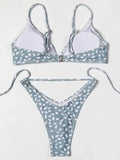 ZTVitality Swimwear Women Wave Point Sexy Bikini 2022 New Arrival Straps Padded Bra High Leg Bandage Swimsuit Brazilian Biquini