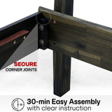 Aurora Solid Wood Bed Frame