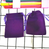 100 Pcs/Lot 5x7 7x9 9x12 10x16cm Coloful Velvet Gift Bags&small Pouches Jewelry Package Bags Velvet Drawstring Packaging Bags