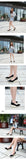 Suede princess women wedge shoes pointed toe pumps high heels platform Mary Jane office lady pumps party espadrilles cute shoesb