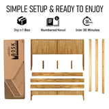 Bosk Solid Wood Bed Frame