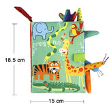 Baby Cloth Book Cartoon Animal Sensory Learning Toy