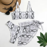 Sexy Marble Print Bikini 2026 Women Push Up Bra Underwire 3 Piece Swimsuit Brazilian Beach Bathing Suit Swimwear Swimming Suits