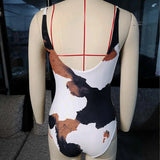 Sexy Printed one piece swimsuit Women monokini High cut swimwear Female Sexy bathing suit swimming suit for women Swim bodysuit