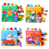 Baby Cloth Book Cartoon Animal Sensory Learning Toy