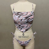 ZTVitality Sexy Bikinis Print Bandage Bikini 2025 Hot Sale Padded Bra Low Waist Swimsuit Female Swimwear Women Brazilian Biquini