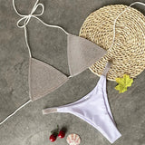 Shiny Jewelled Sequins Diamond Bikini Women Swimsuit Female Swimwear Two Pieces Bikini Set Mini Micro Bathing Suit Swim Lady