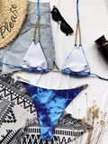 Sexy Halter Metal Chains Brazilian Bikini 2025 Women Swimsuit Female Swimwear Two Pieces Bikini Set Bathing Suit Swim Beach Wear