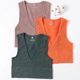 Deep V Crop Top Women Bra Top Sexy Lingere Seamless Underwear Female Tanks Top Sleeveless Fitness Top Camisole