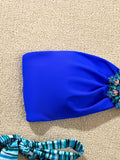 Rhinestone Flower Accessories Swimsuit Women 2026 2-piece Mini Bikini Sexy Strapless Backless Bathing Suit Summer Beach Swimwear