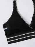 Sexy Mesh Tape Bikini 2026 Women High Waist Swimsuit Printed Swimwear Female Lady Bathing Suit Swimming Summer Beachwear