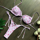 Sexy Ruffle Frilled Micro Thong Bikini 2025 Women Swimwear Female Swimsuit Two-pieces Bikini set String Bather Bathing Suit Swim