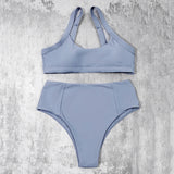 ZTVitality Solid High Waist Sexy Bikini 2021 New Arrival Padded Bra Push Up Swimsuit Female Swimwear Women Brazilian Biquini S-L