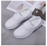 Platform White Shoes Women Casual Comfortable Light Nurse Work Shoes Fashion Slip on Non-slip Loafers Chaussure Femme