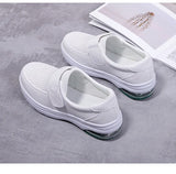Platform White Shoes Women Casual Comfortable Light Nurse Work Shoes Fashion Slip on Non-slip Loafers Chaussure Femme