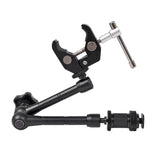 Super Clamp 7/11 inches Adjustable Magic Articulated Arm for Mounting HDMI Monitor LED Light LCD Video Camera Flash Camera DSLR