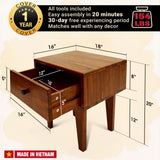 Sofia Solid Wood Nightstand