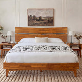 Aurora Solid Wood Bed Frame