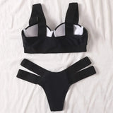 Leopard High Waist Bikini Push Up Bra Cup Bikinis 2026 Women Swimsuit Female Swimwear Two Piece Bikini Set High Cut Bathing Suit