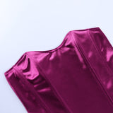 Women’s Sexy Exposed Navel Tube Tops Fashion Solid Color Off-the-shoulder Pullover Strapless Tops Wrap Tops