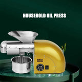 New Stainless Steel Oil Press Machine Commercial Home Oil Extractor Expeller Presser Press Press Hydraulic Sunflower Oil Press
