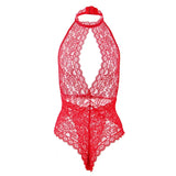 Black Mesh Lace Long Split Nightgown for Women Wild See Through Deep V Open Back Sleepwear Dress with Thong