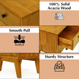 Silvia Solid Wood Nightstand