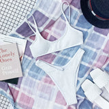 7 Colors Wrinkled Crinkled Triangle Bikini Women Swimwear Female Swimsuit Two-pieces Bikini set Bather Bathing Suit Swim Lady