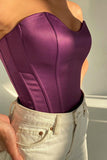 Women’s Sexy Exposed Navel Tube Tops Fashion Solid Color Off-the-shoulder Pullover Strapless Tops Wrap Tops