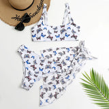 Sexy Marble Print Bikini 2026 Women Push Up Bra Underwire 3 Piece Swimsuit Brazilian Beach Bathing Suit Swimwear Swimming Suits