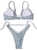 ZTVitality Swimwear Women Wave Point Sexy Bikini 2022 New Arrival Straps Padded Bra High Leg Bandage Swimsuit Brazilian Biquini