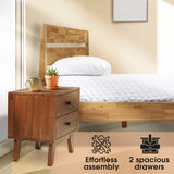 Silvia Solid Wood Nightstand