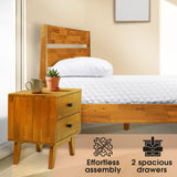 Silvia Solid Wood Nightstand