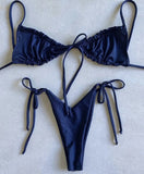 RUOTONGSEPT Low Waist Bikinis 2022 Triangle Swimwear Female Swimsuit Women Print Bikini set two-Piece Suit Push Up Bathing Suit