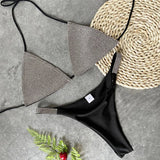 Shiny Jewelled Sequins Diamond Bikini Women Swimsuit Female Swimwear Two Pieces Bikini Set Mini Micro Bathing Suit Swim Lady