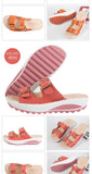 2021New Women Sandals Wedges Sandals Ladies Open Toe Round Toe Buckle Black Yellow White Platform Sandals Shoes