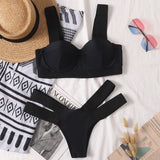 Leopard High Waist Bikini Push Up Bra Cup Bikinis 2026 Women Swimsuit Female Swimwear Two Piece Bikini Set High Cut Bathing Suit