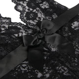 Backless Bodysuit Womens One Piece Floral Lace Bodysuit 5XL XXXL Halter V Neck Teddy Lingerie See Through Negligee Babydoll
