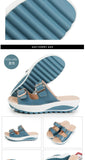 2021New Women Sandals Wedges Sandals Ladies Open Toe Round Toe Buckle Black Yellow White Platform Sandals Shoes