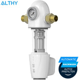 ALTHY PRE-AUTO2 Automatic Flushing Backwash Prefilter Spin Down Sediment Water Filter Central Whole House Purifier System