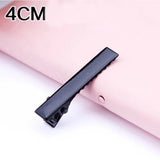 30PCS/Lot High Quality 3.2-5.5cm Silver-Color Black Hair Clips Flat Barrettes Iron Hairpins DIY Hair Accessories For Women Girls