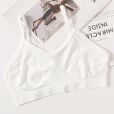 Women Tank Crop Top Female Seamless Underwear Backless No Pads Unlined Sexy Lingerie Comfort Woman Top Camisole