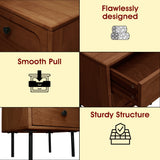 Savana Solid Wood 2-Drawer Nightstand