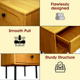 Savana Solid Wood 2-Drawer Nightstand